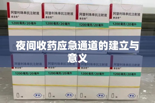 西安夜间收药应急通道的建立与意义