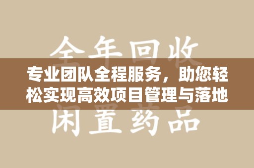 西安专业团队全程服务，助您轻松实现高效项目管理与落地